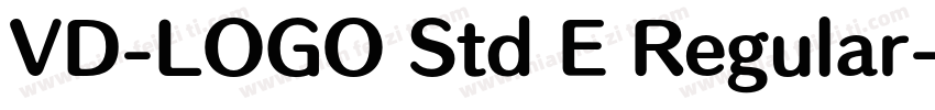 VD-LOGO Std E Regular字体转换